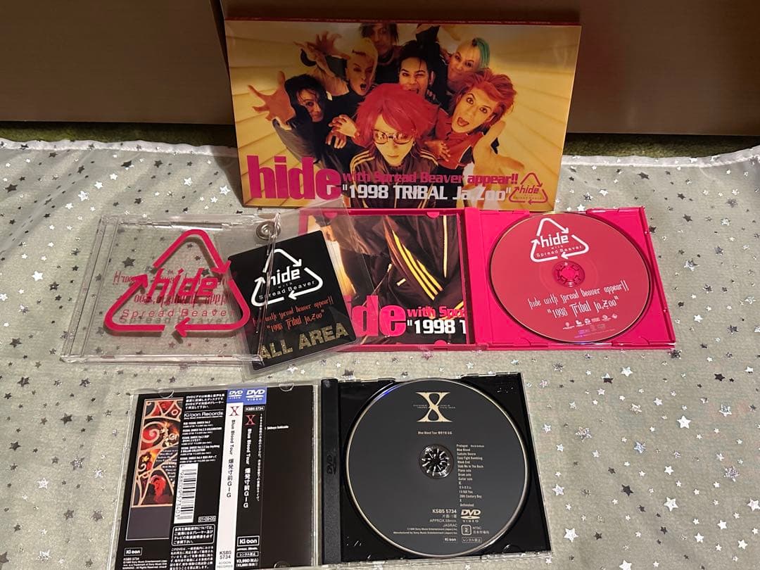 hide PERFECT SINGLE BOX CD DVD ギター フィギュア