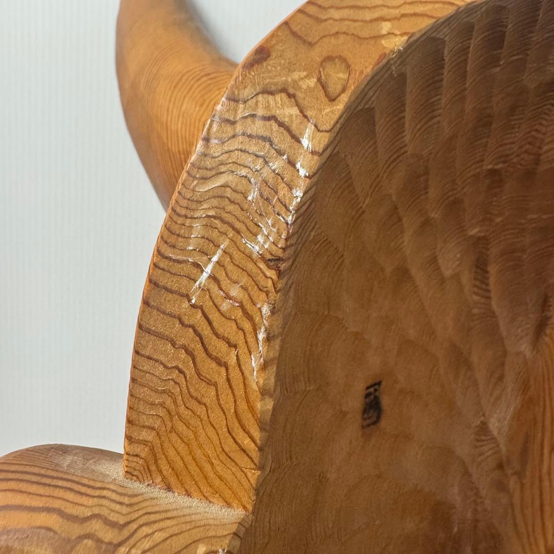 【極希少】 政落款 一刀彫 般若 能面 特大 木彫 迫力抜群 約50cm 逸品