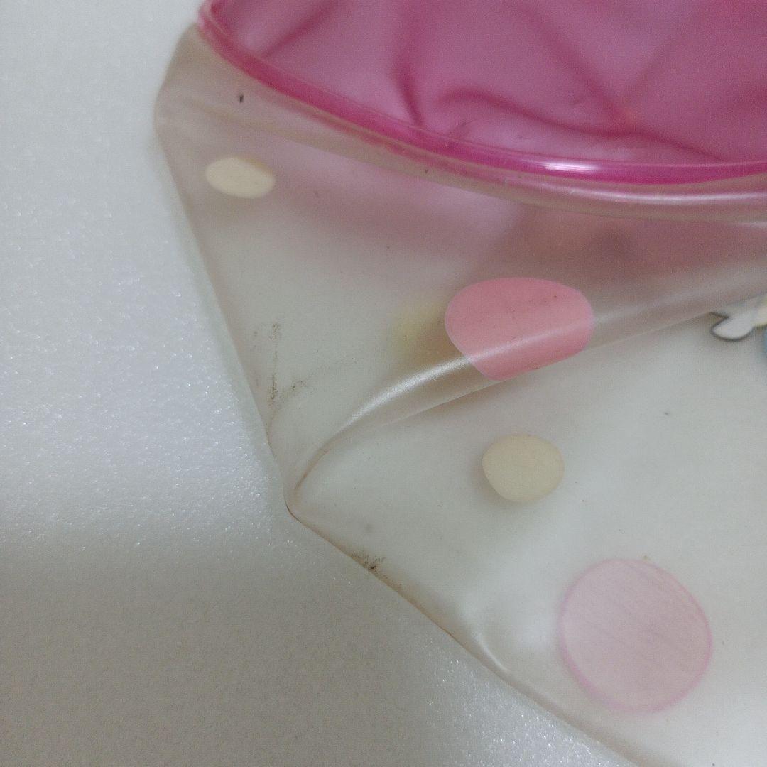 サンリオ　るるる学園　平成レトロ　ビニールバック　プール　フルーツ　水玉