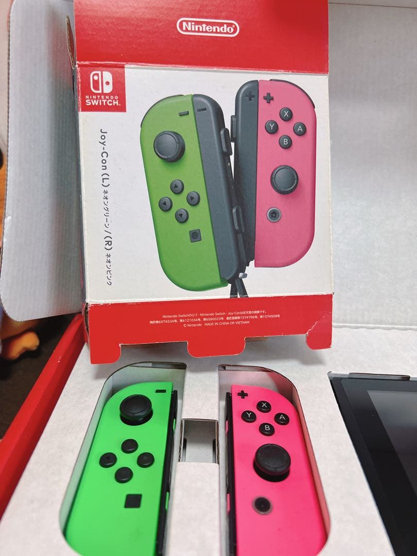 Nintendo Switch 本体 グリーン/ピンク Joy-Con付き
