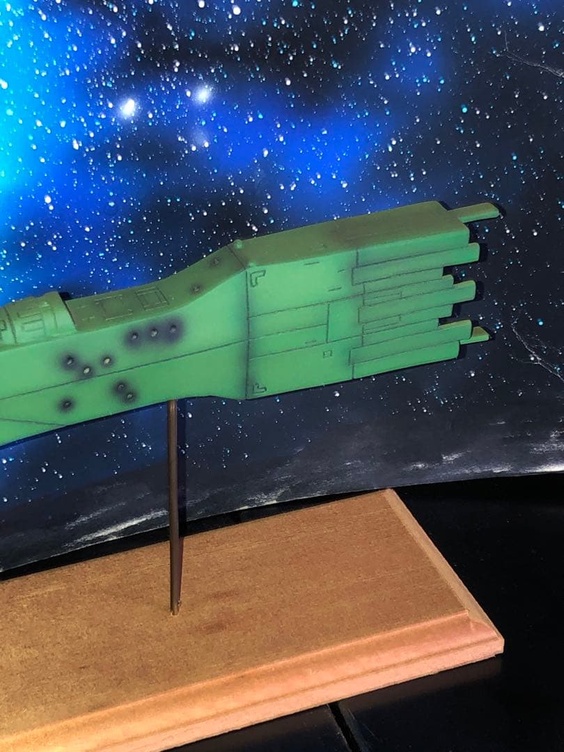 銀河英雄伝説1/3000 自由惑星同盟軍 標準型戦艦 ユリシーズ 塗装済み完成品