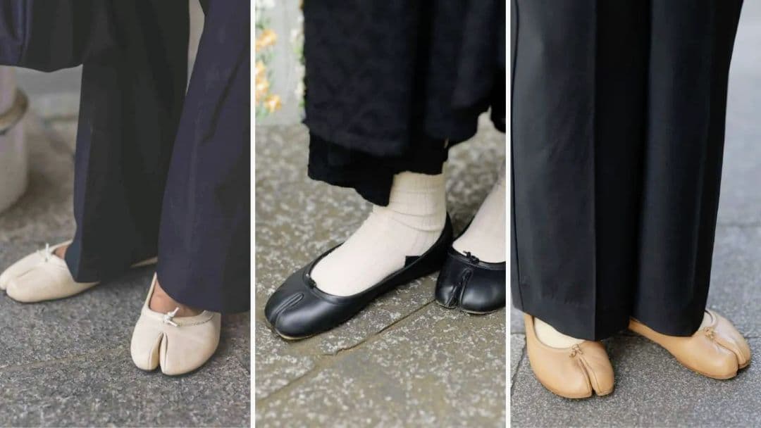 Maison Margiela│「タビ」 バレエシューズ 黒40