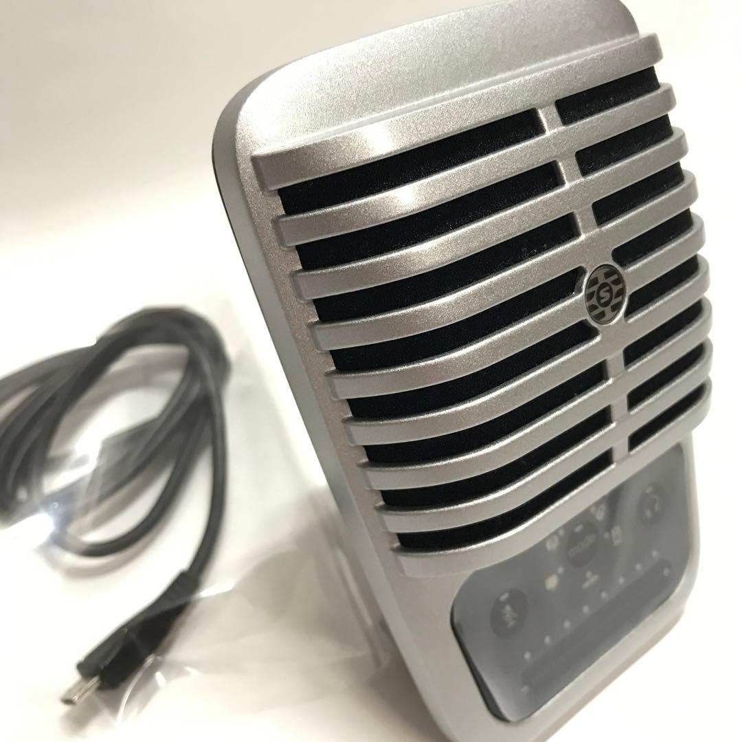 USB接続 コンデンサーマイク シルバー　動作確認済