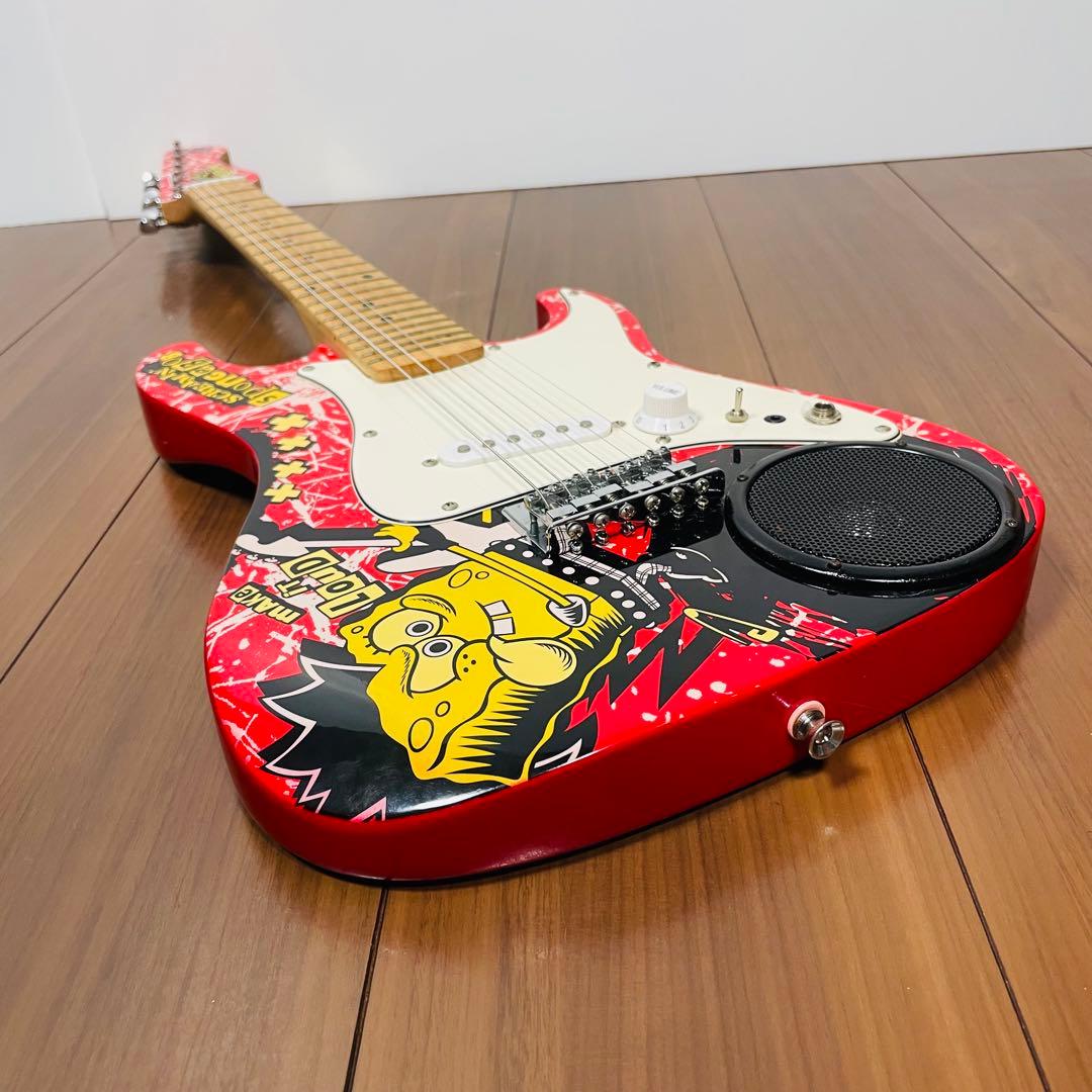 希少　美品　スポンジボブ　エレキギター　お子様や女性向けサイズ