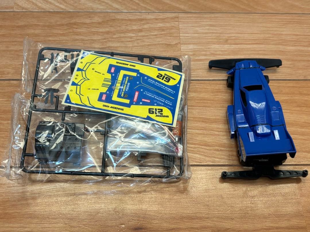 当時物 マルイ ミニ四駆 シャドー4WD ジュニア 未組立