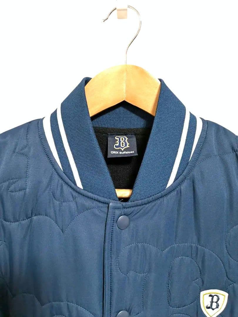 オリックスバファローズ　キルティングスタジャン　ネイビー　Lサイズ