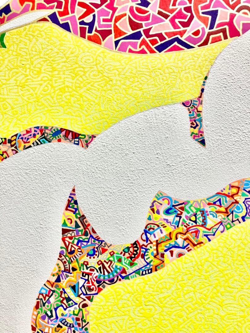 原画　バッカス　動物画　絵画　アクリル画　現代アート　細密画　手描き　一点物