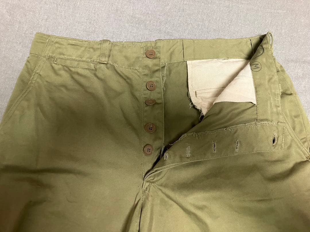 フランス軍 m-47 チノトラウザー　ミリタリー シャツ　セットアップ