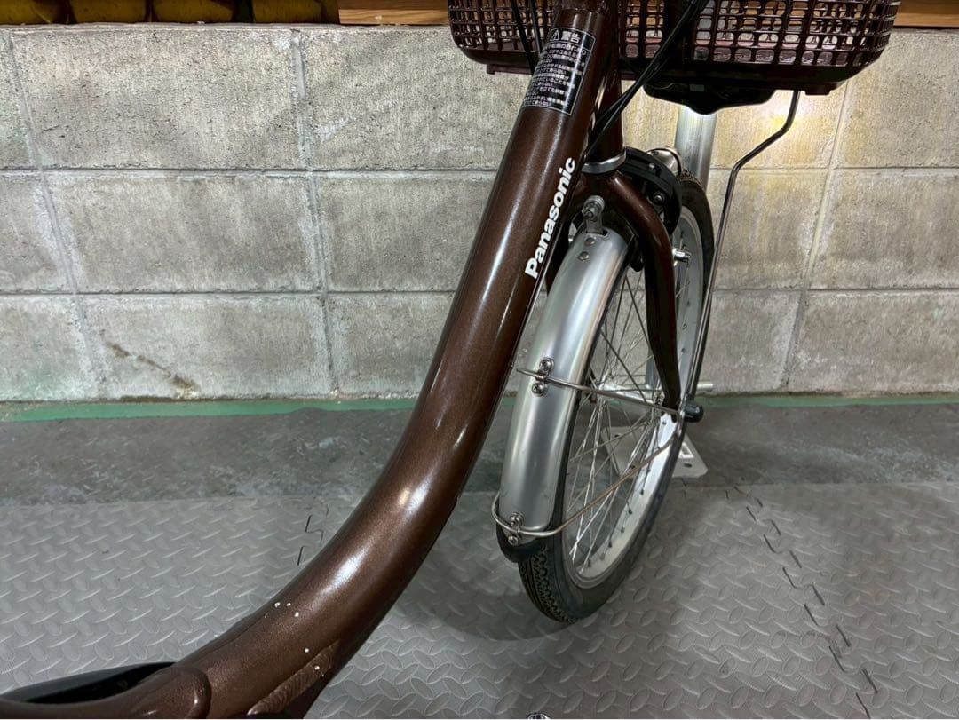 №8701 電動自転車パナソニックビビL.S 20インチ✨大容量リアバスケット✨