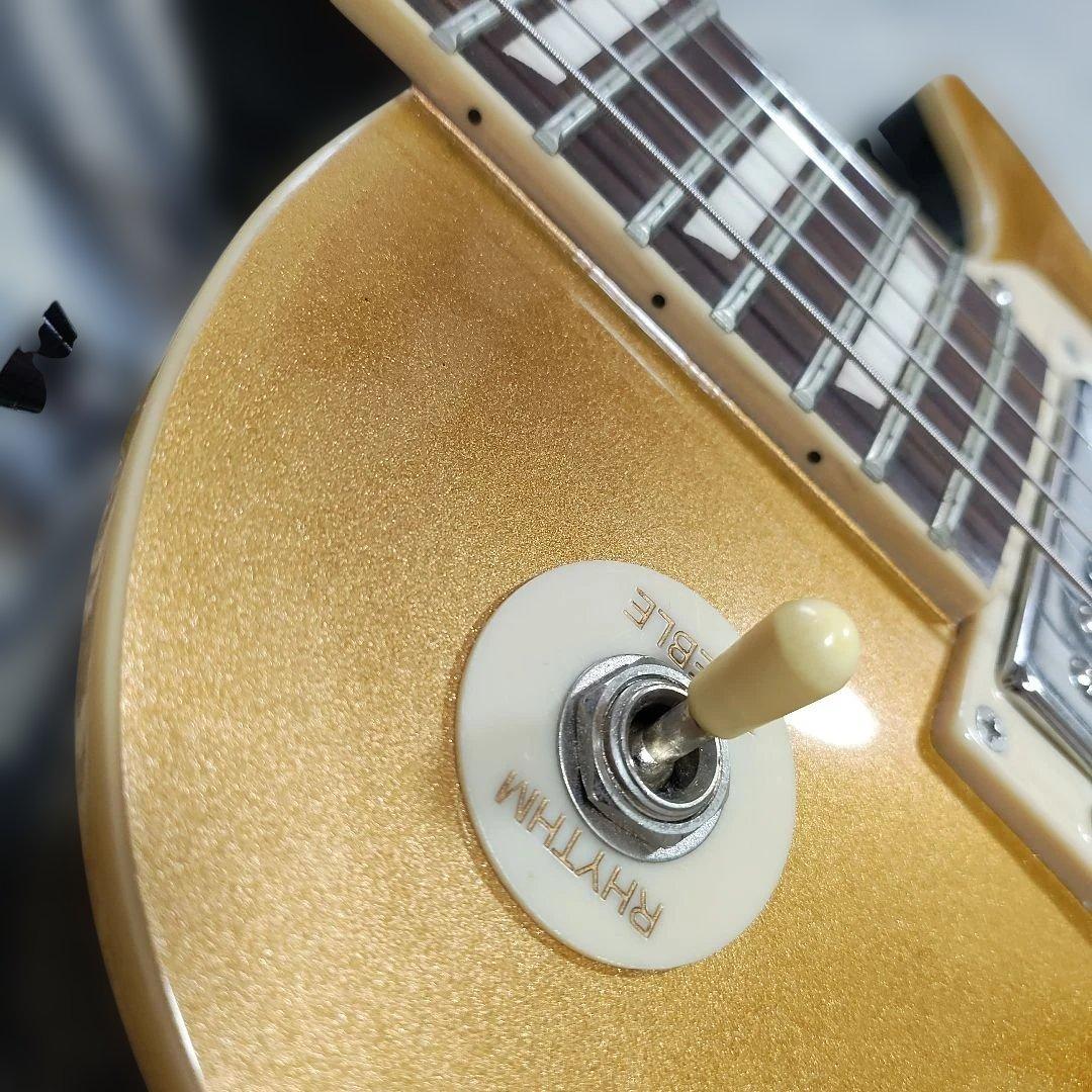 美品　フォトジェニック　レスポールスタイル エレキギター ゴールド