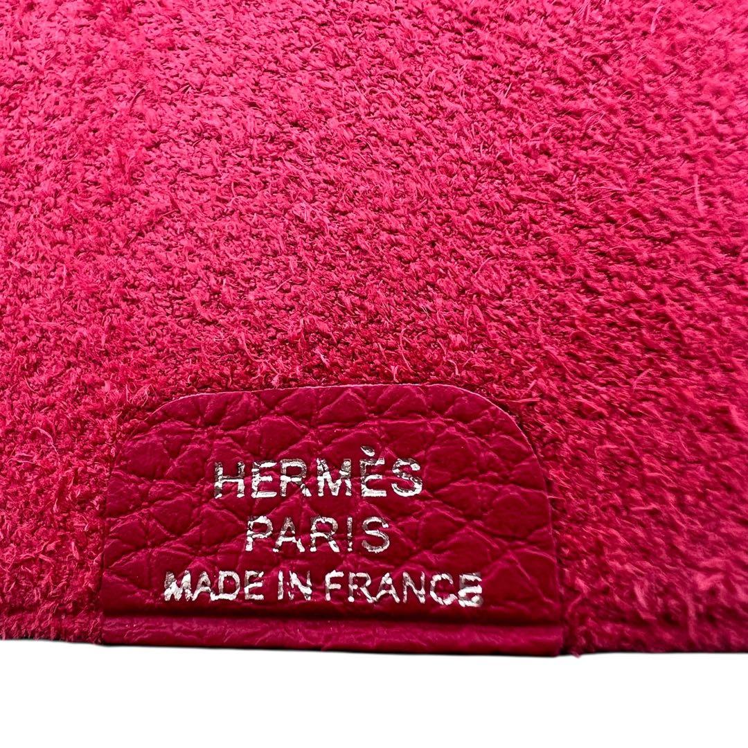 美品✨エルメス　ユリス　ノートブックカバー　トゴレザー　ミニ　ピンク