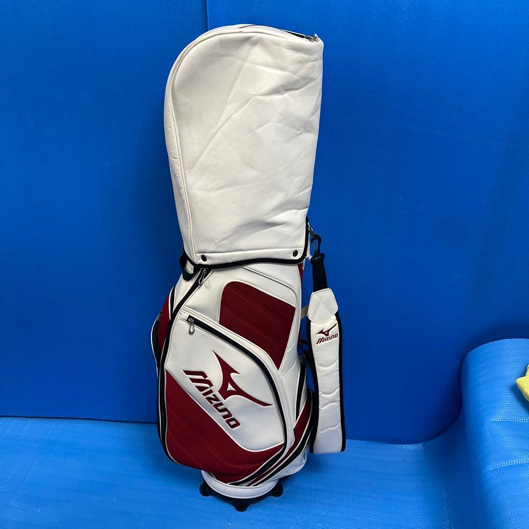 Mizuno キャディバッグ ホワイト/レッド