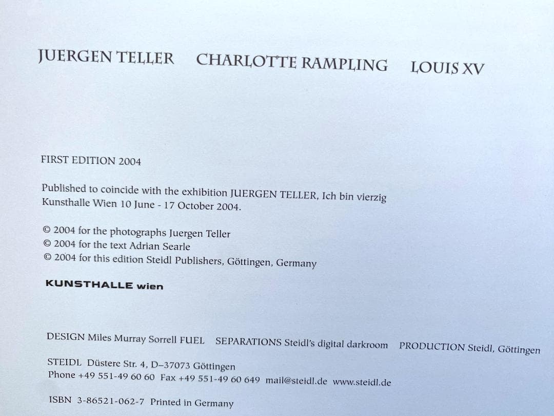 さ*で様 ユルゲン・テラー　2冊セット写真集　帯付き　美品　Juergen Te