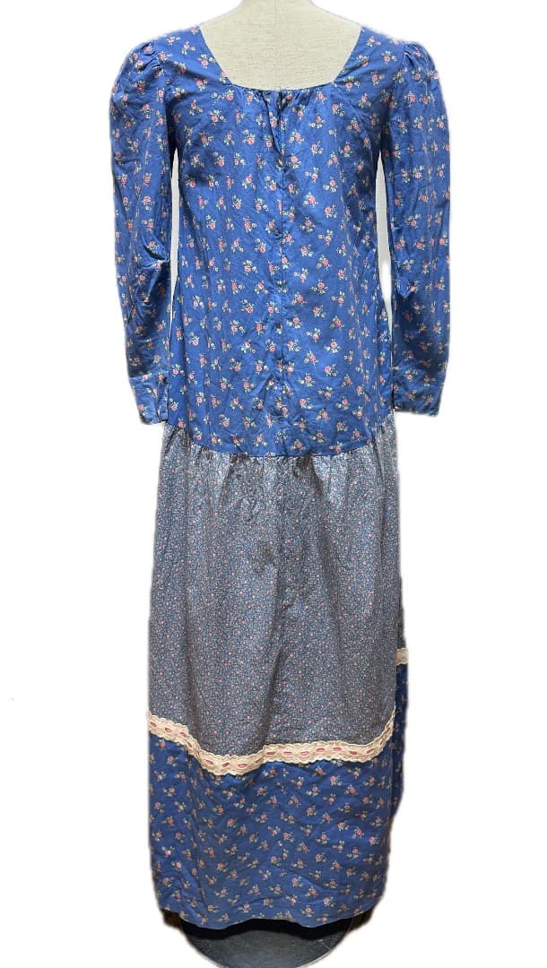 1980s ビンテージ ムームー ドレス 長袖