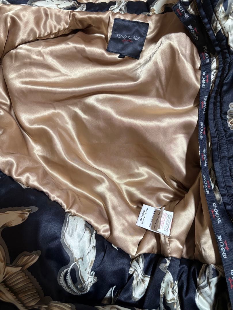 ケンショウアベ ムートンファー 中綿コート スキーウェア 山羊