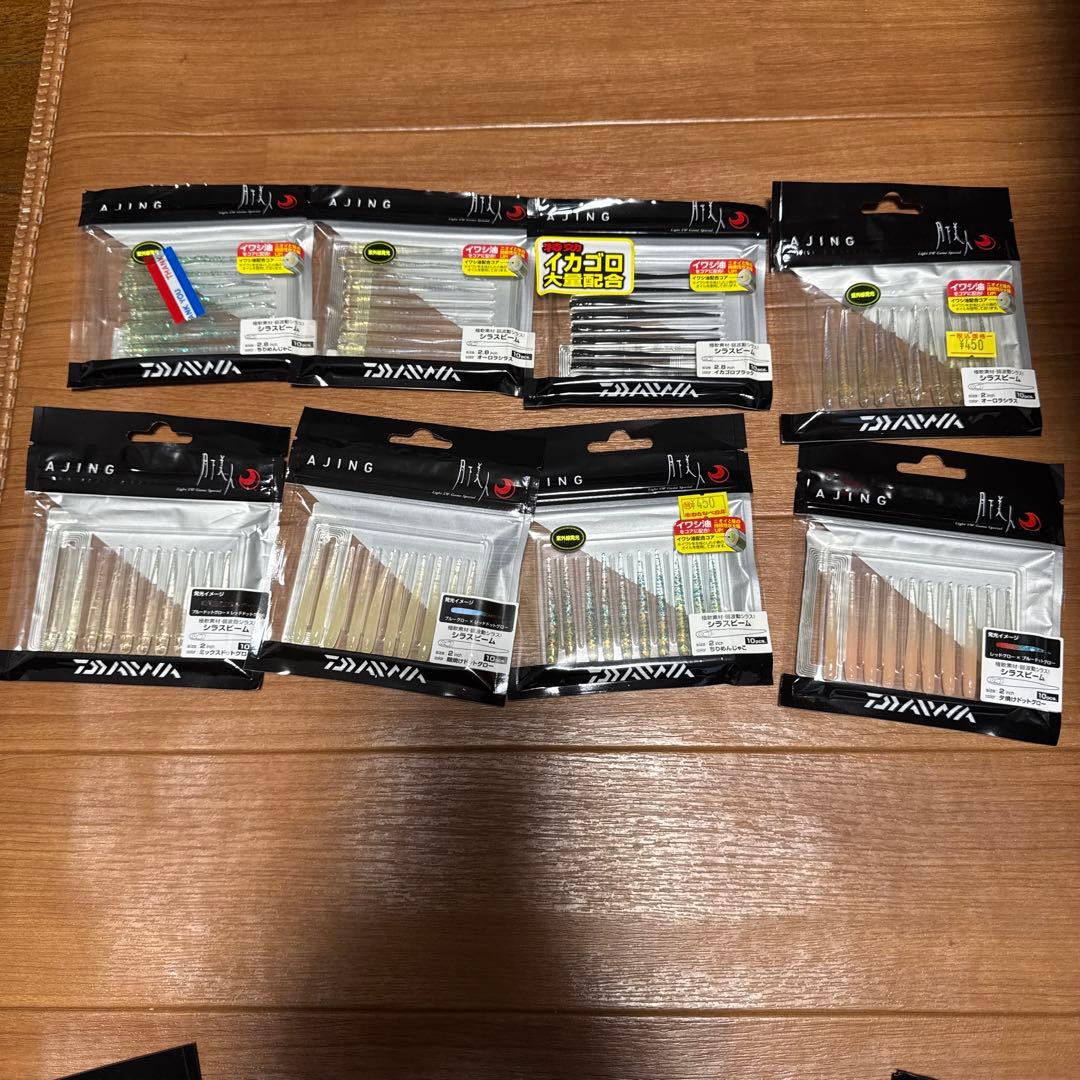 アジング、メバル ワーム、各種ジグヘッドセット