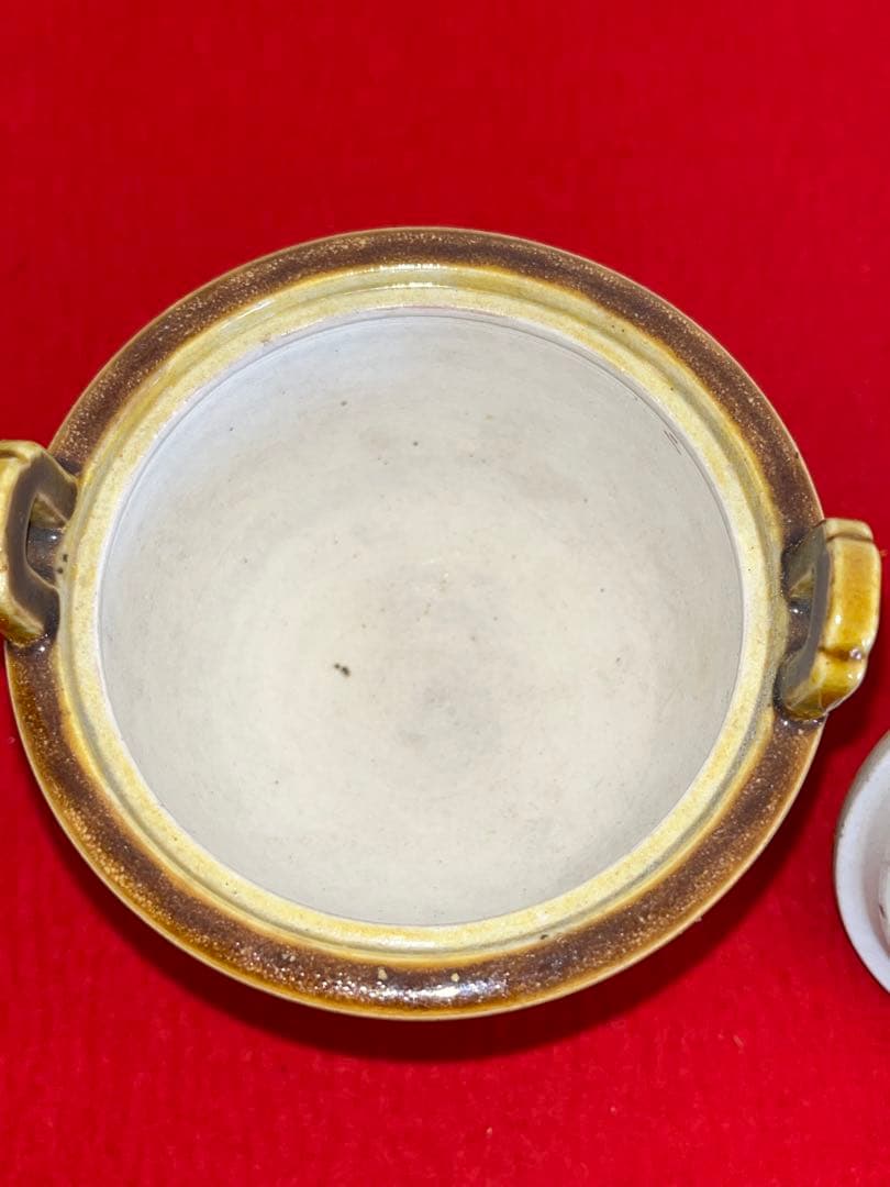 人間国宝 初代 徳田八十吉造 深和窯変 香炉 管理T249 共箱付き