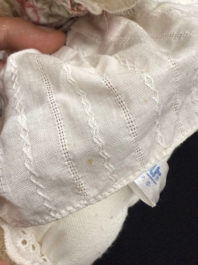 ②【当時物】ファースト社製　ドレス うさぎ　ぬいぐるみ