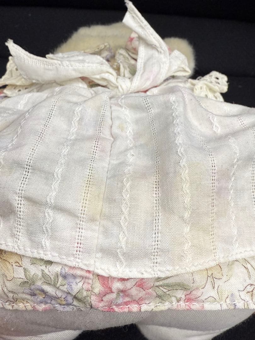 ②【当時物】ファースト社製　ドレス うさぎ　ぬいぐるみ