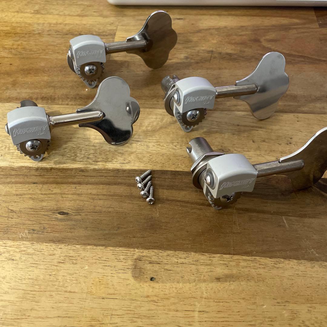 ベース用ペグ 4個セット シルバー