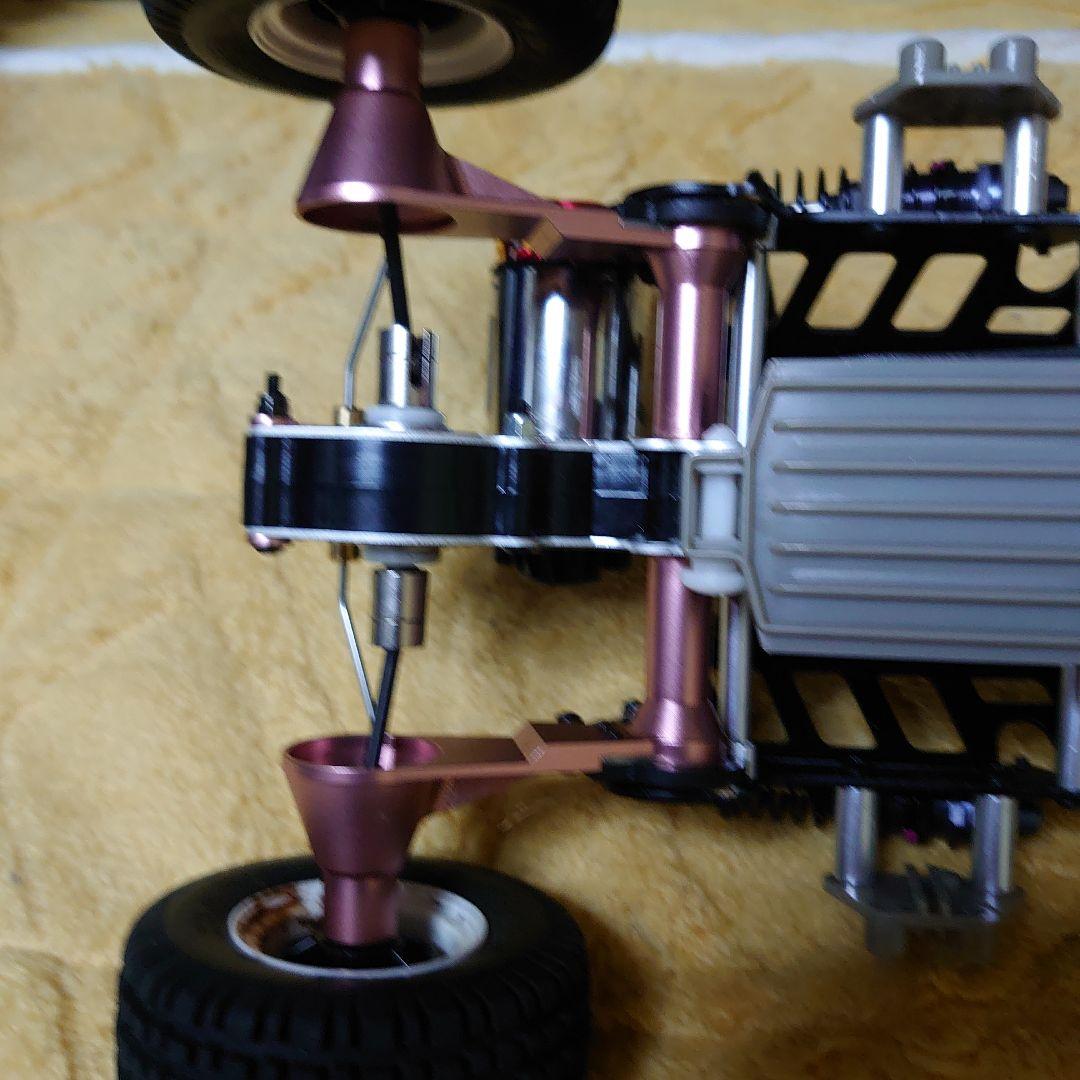 タミヤマイティフロッグ　アルミシャーシ仕様　VWビートル506ボディ付き