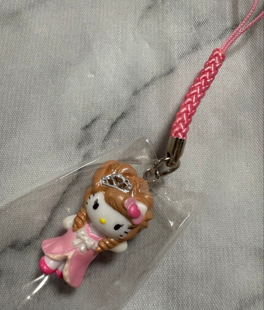 ハローキティ モモエリ コラボ根付け マスコット ストラップ 2種 レア 希少