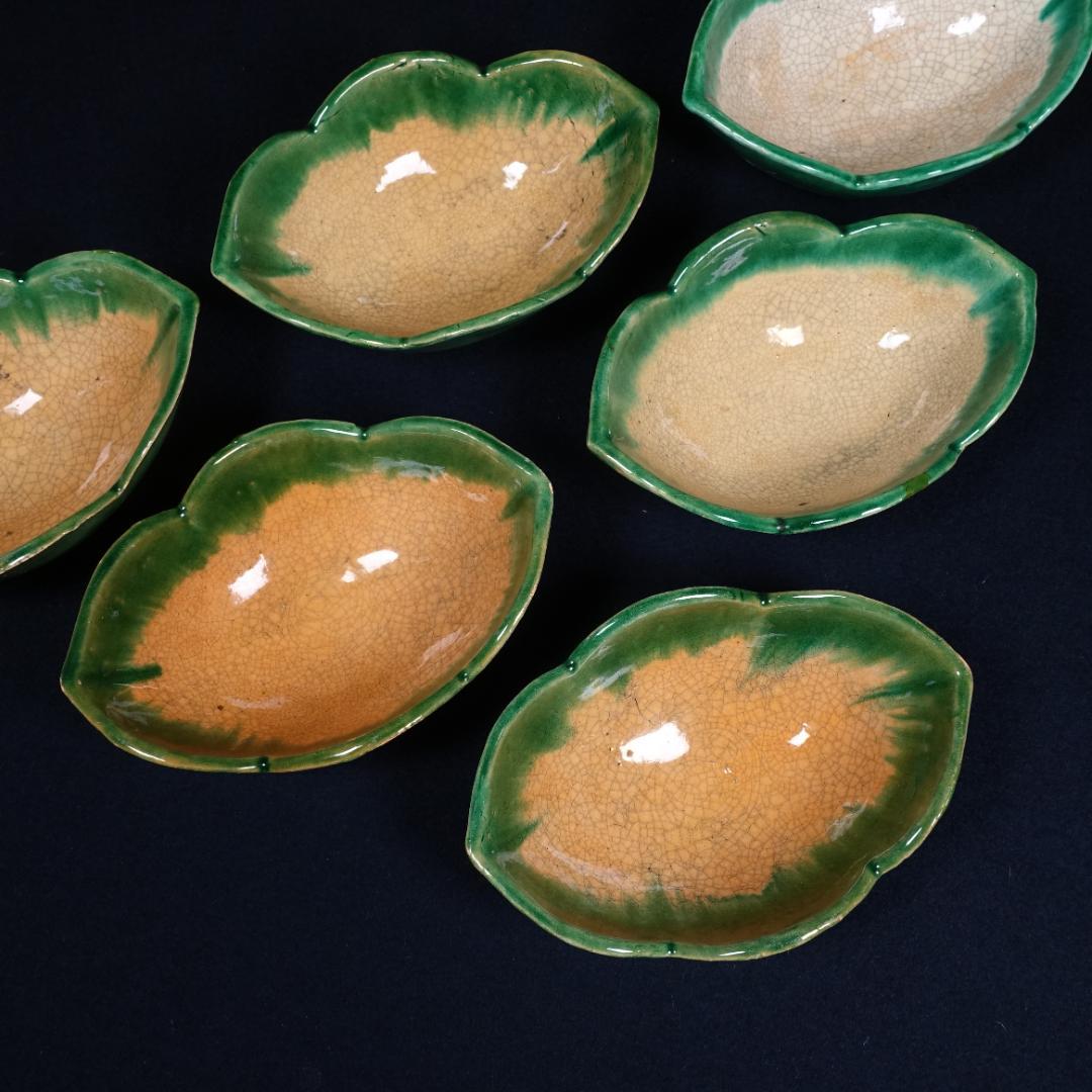 楽焼 舟形皿 向付 6客