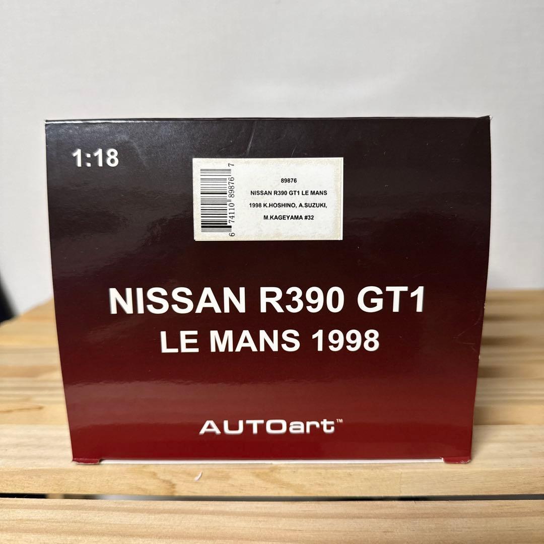 AUTOart 1/18 日産 R390 GT1 ルマン 1998