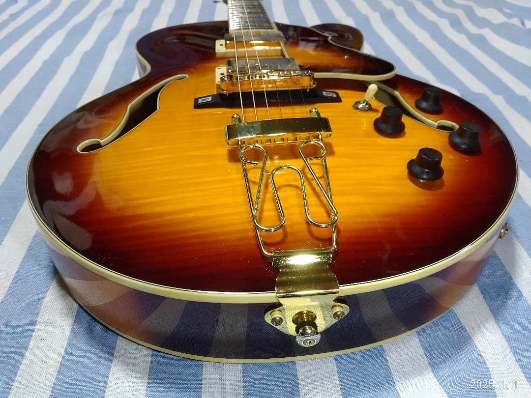 IBANEZのアートコアカスタムシリーズの1ランク上フルアコAF105-VB美品