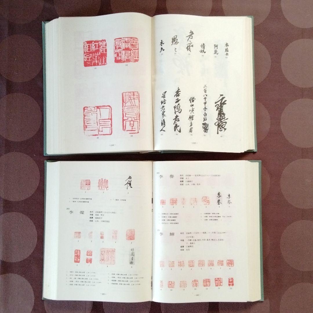 [中国書画家印鑑款識]水墨画書文物鑑定必備専用工具書唐宋元明清近代中国書画家一覧