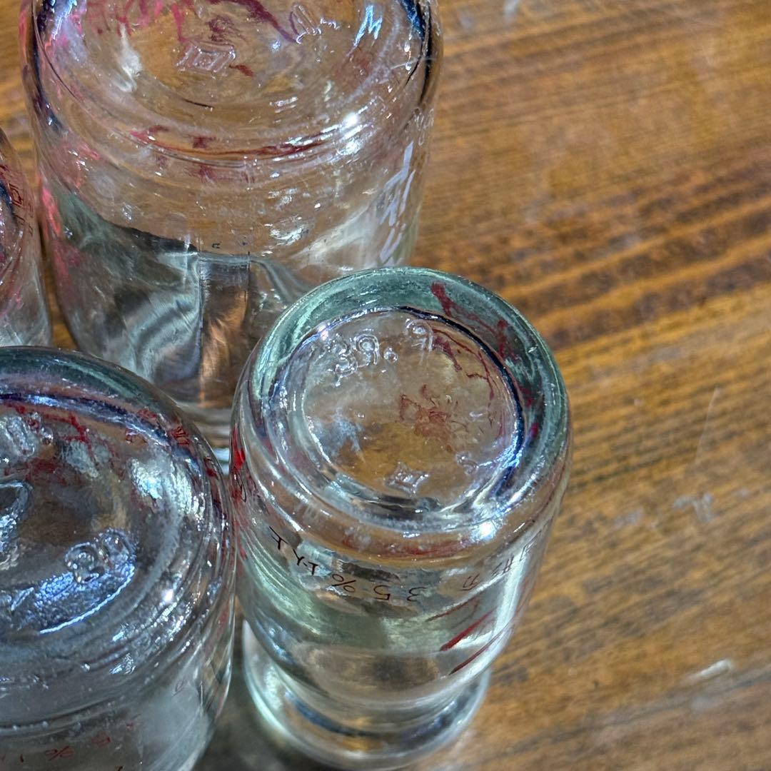 希少 レトロ 昭和 当時物 ガラス 瓶 小瓶 ヤクルト まとめ クロレラ