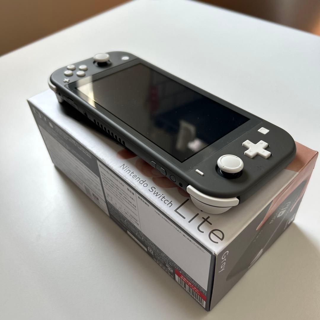 Nintendo Switch Lite グレー、スイッチライト　本体　ケース付