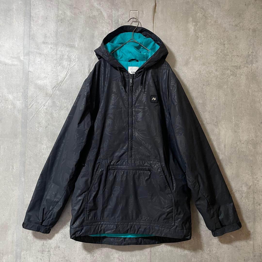 Burtonバートンスキーウェアスノーボードジャケットパーカーハーフジップ黒希少