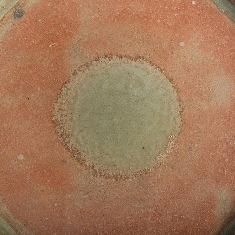 中国　龍泉窯　青磁　陽刻　花文　輪花皿　大皿　直径約38cm　V　R7105B