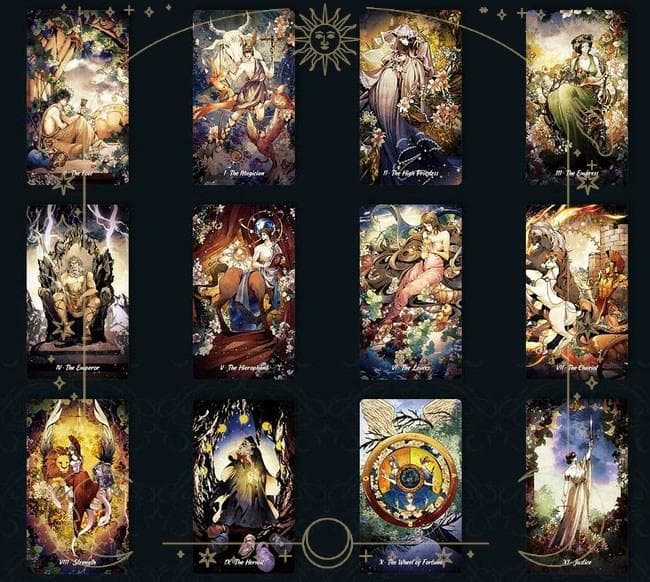 【正規品タロットカード】ギリシャ神話の世界観✨輝くエッセンスのデッキ／デラックス