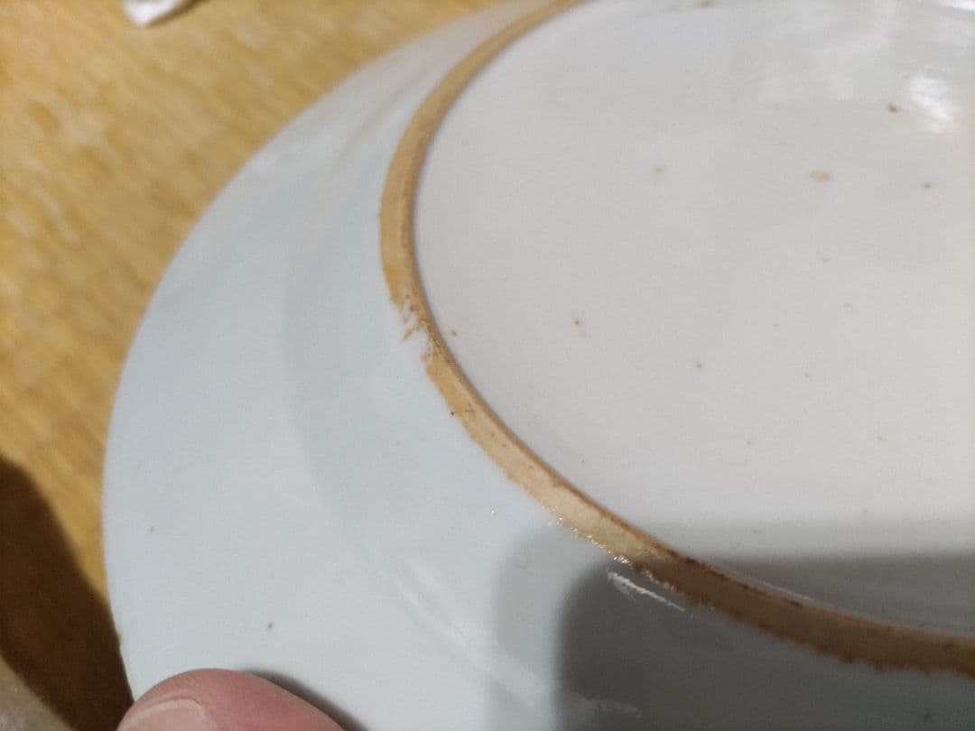 珍！　新渡　チャイニーズ　8寸皿　伊万里・古染付・デルフト写し　中国製