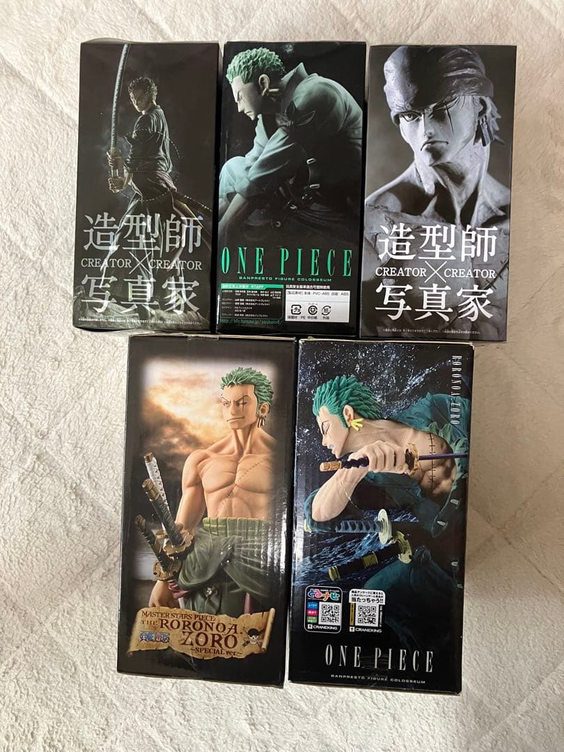 ☆新品未開封品☆ワンピース ロロノア・ゾロ フィギュア 5体セット【送料込み】