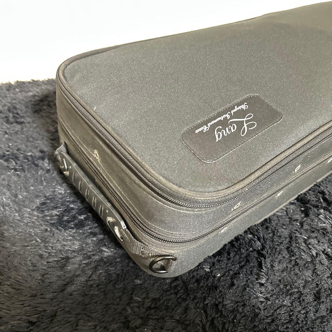 高級 Lang バイオリンケース 4/4サイズ 弦楽器 湿度計 弓4本収納