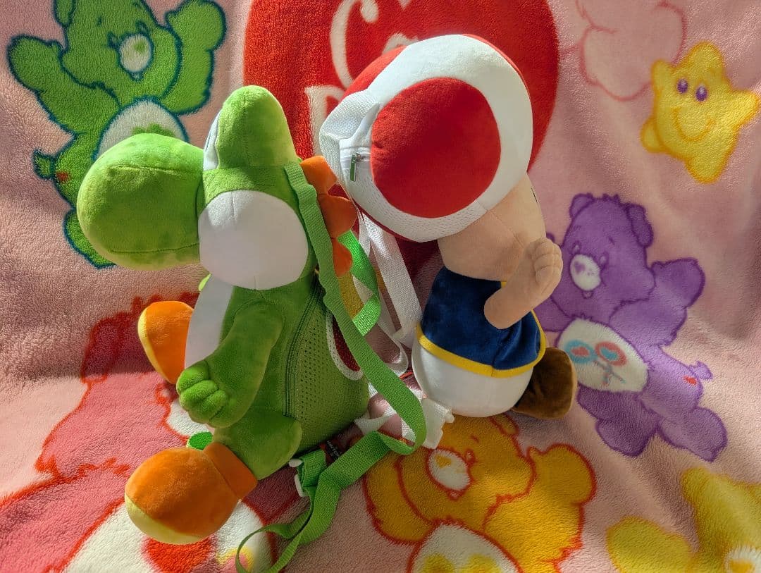 ユニバ　USJ　ヨッシー　キノピオ　　ぬいぐるみリュック　セット