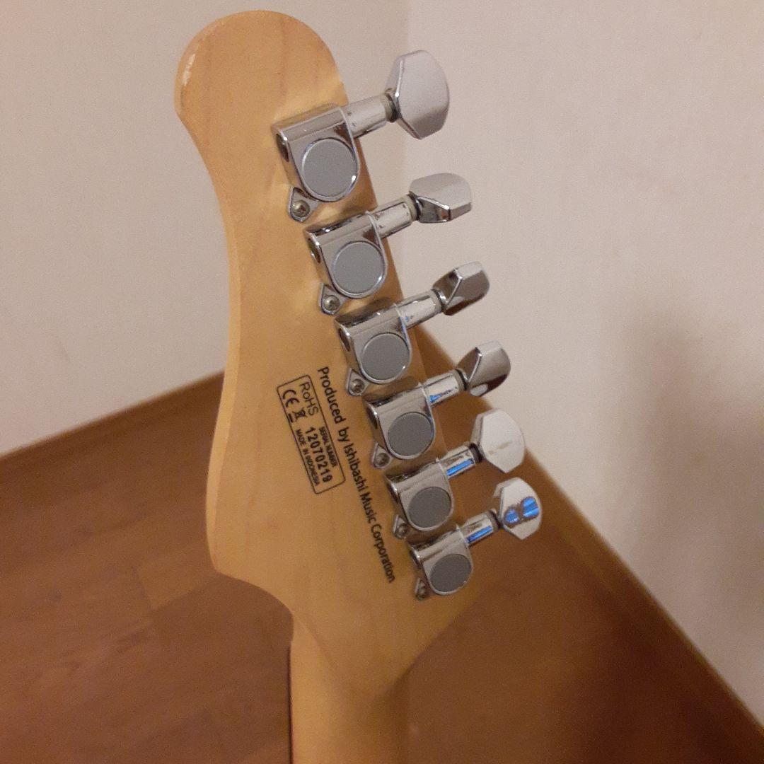 メイビスエレキギター ブラック/ブルー 6弦