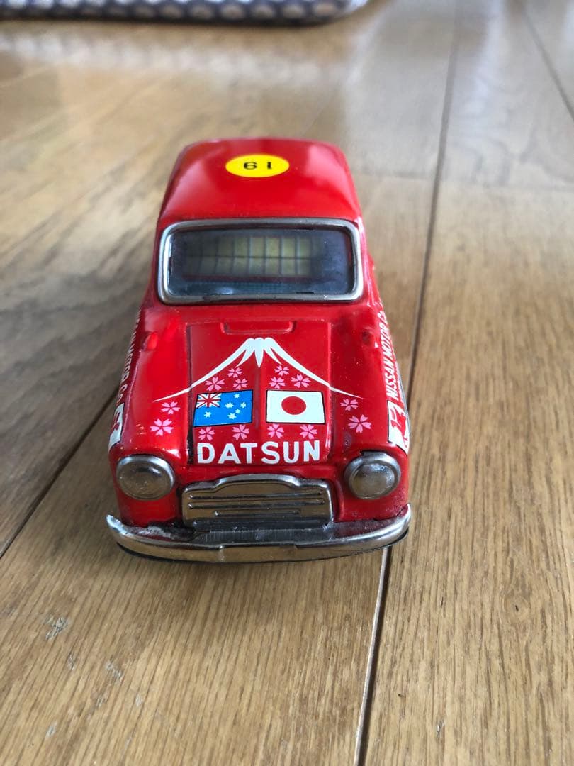 昭和レトロ　BCバンダイ　豪州ラリーダットサン富士号　ブリキ