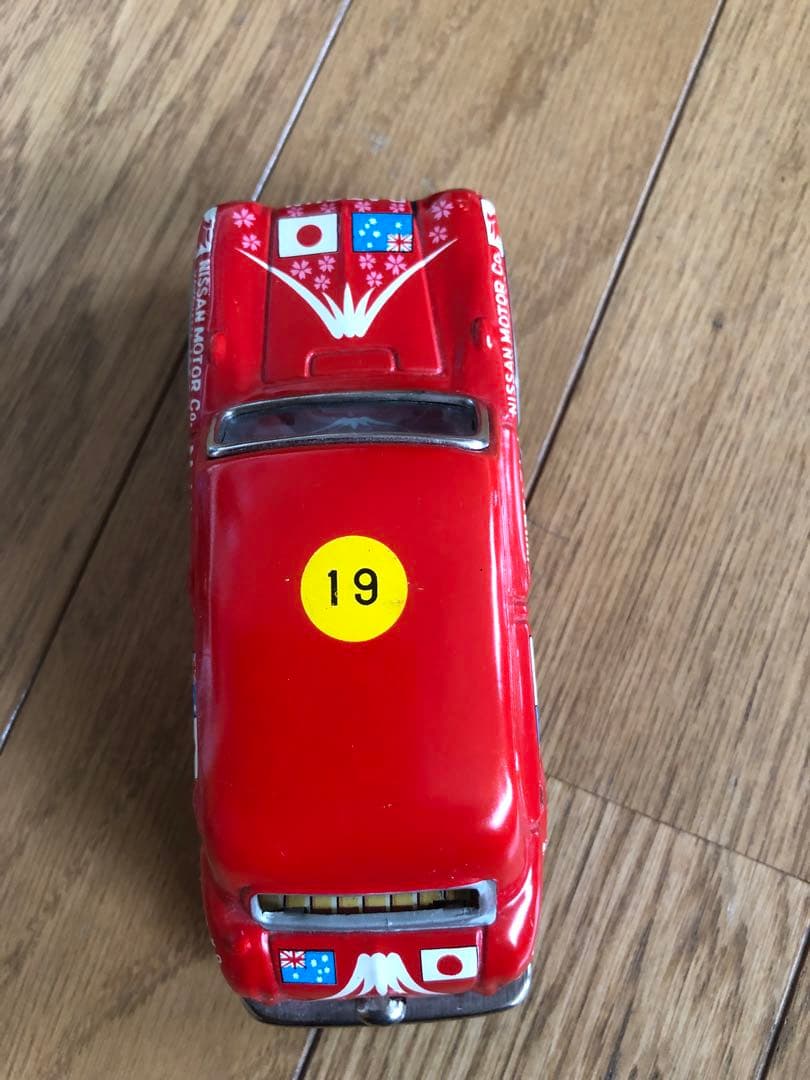 昭和レトロ　BCバンダイ　豪州ラリーダットサン富士号　ブリキ