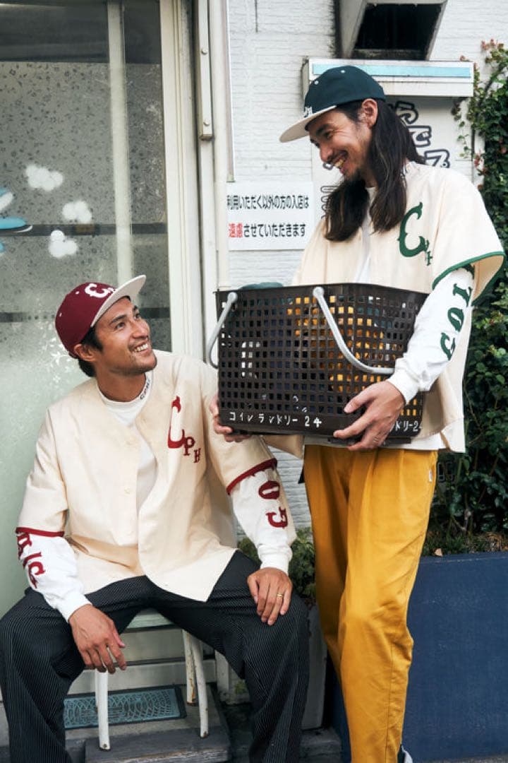 ゴルフ クラシック ベースボール コットン ノーカラー シャツ　XL