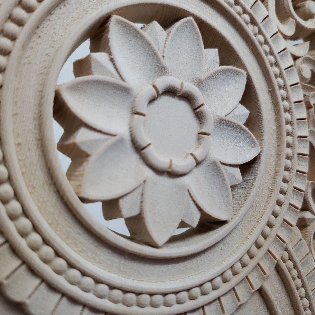 Ｂフライデー蔵出し特価仏像上彫りヒバ材 薬師如来坐像6.0寸★お薬師さん