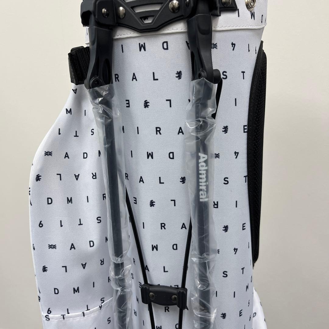 【新品】アドミラル ゴルフ スタンド キャディバッグ ホワイト ADMG3AC9