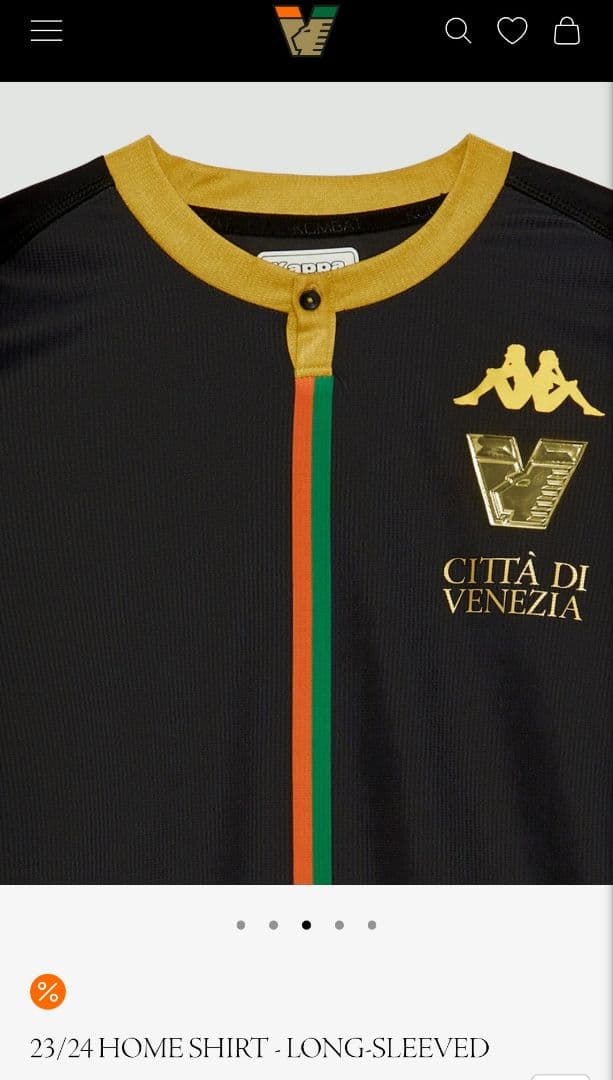 【ヴェネツィアFC】Kappa VeneziaFC 23/24 長袖ユニフォーム
