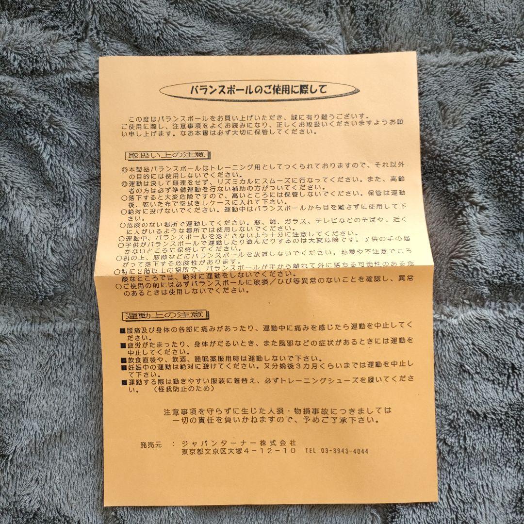 美坂式軽量振動運動法 バランスボール 鉄球 3㎏ ジャパンターナー　取説付き!!