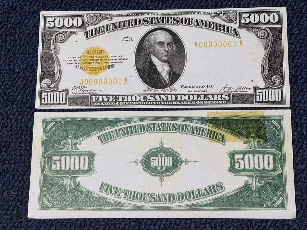 アメリカドル 紙幣のレプリカ コピー 9種類