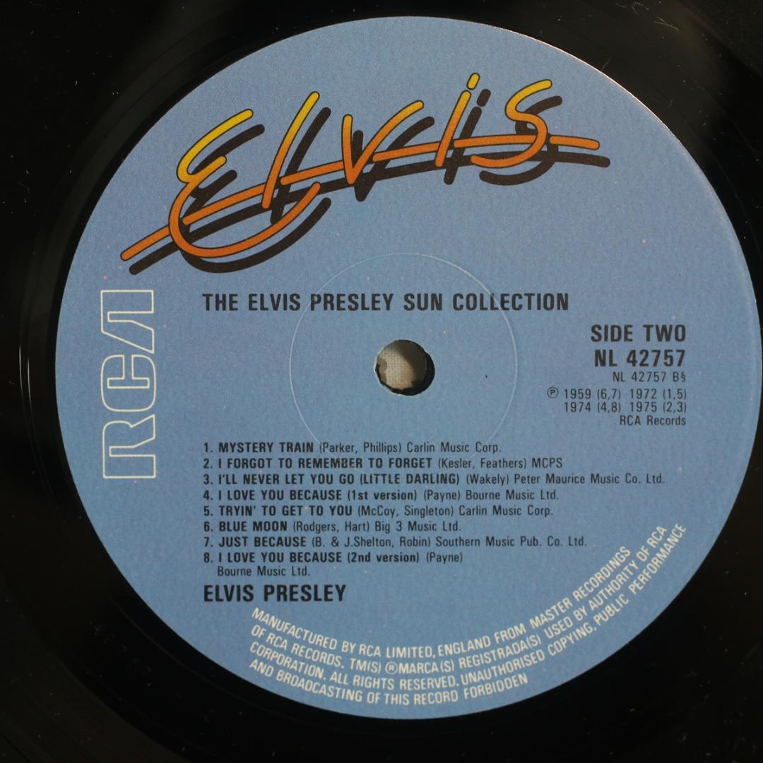 英LP Elvis Presley The Sun Collection 初期