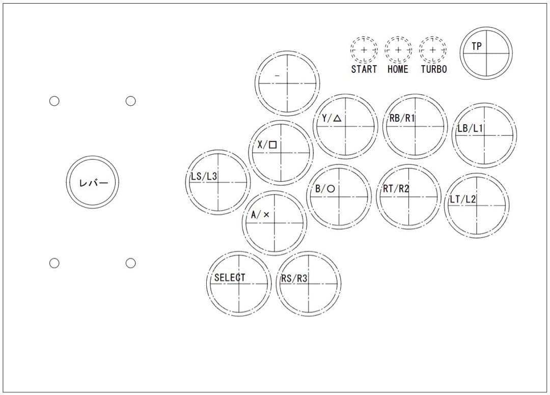 【CPC-L30】アーケードコントローラー　アケコン　自作　増設　スト6仕様